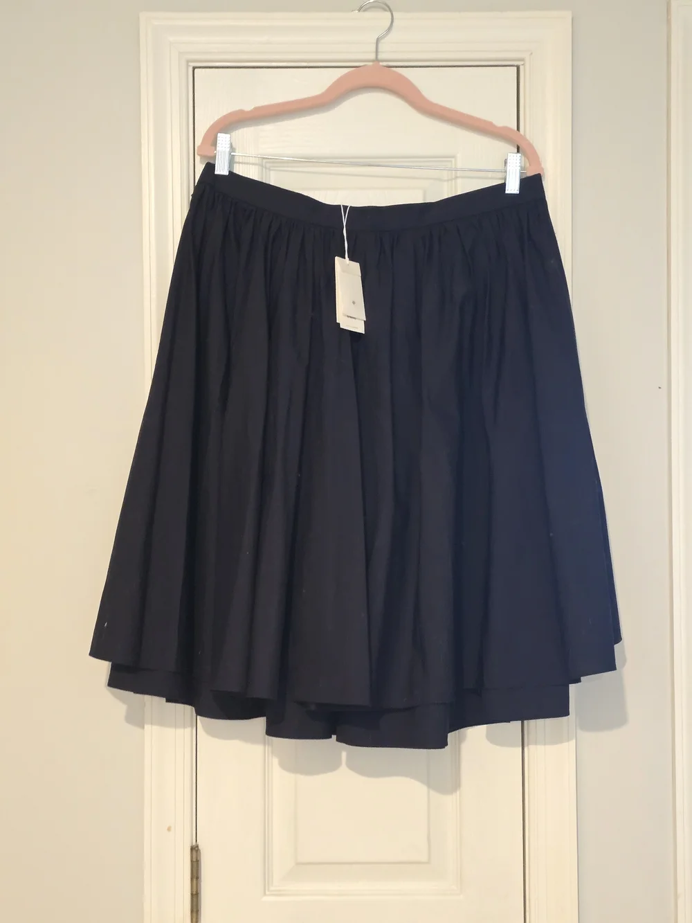 Tory Burch Black Ballet Ruffle Midi Skirt